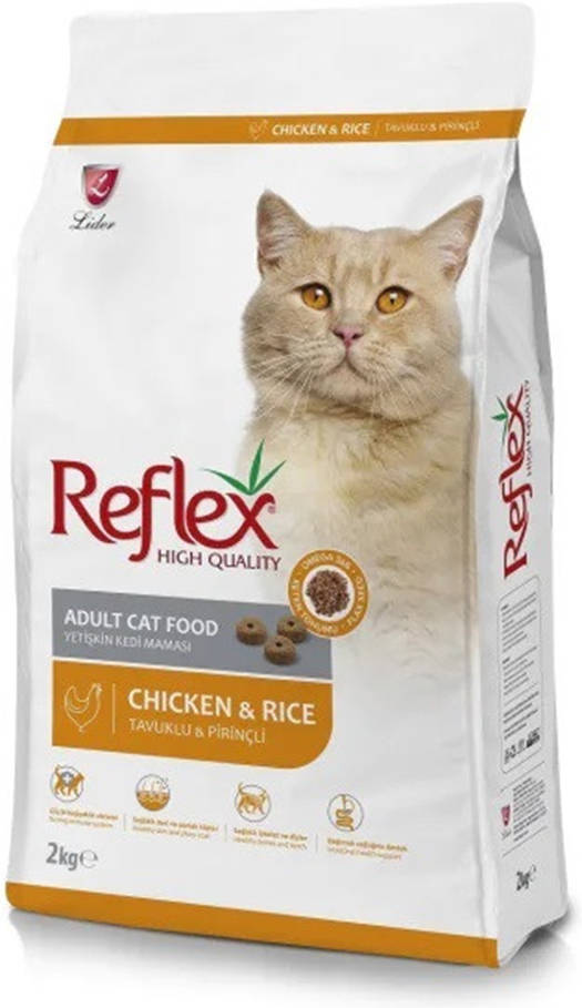 Reflex cat dry food 2 kg (chikken &rice)