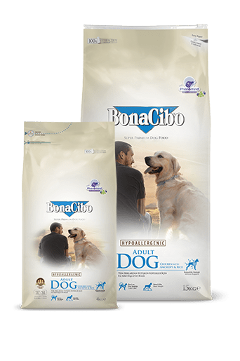 Bonacibo Adult dog 4kg{chikken &anchovy rice)