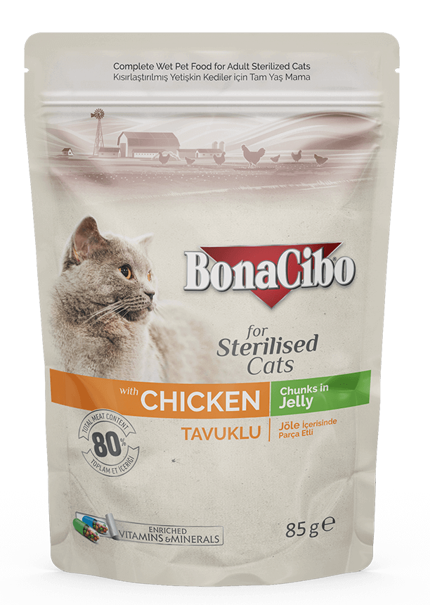 Bonacibo adult cat wet food (sterlised )