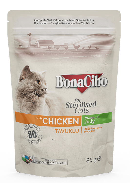 Bonacibo adult cat wet food (sterlised )