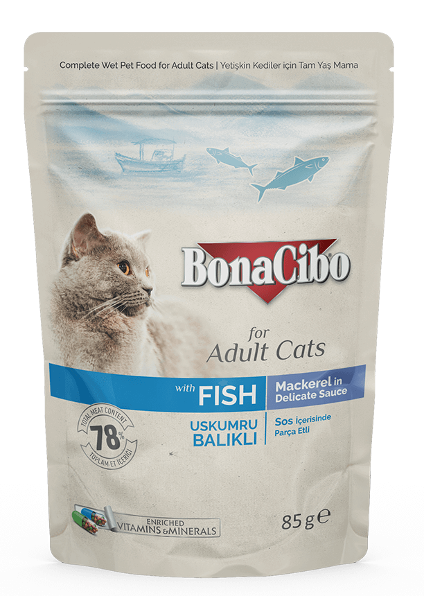 Bonacibo Adult cat wet food(fish)