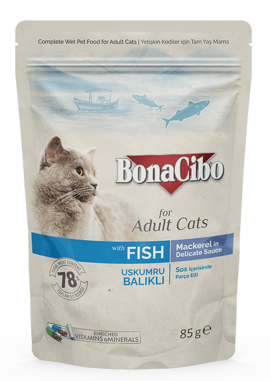 Bonacibo Adult cat wet food(fish)