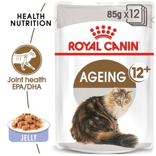 Feline Health Nutrition Ageing +12 Jelly (WET FOOD - Pouches) 12 x 85g