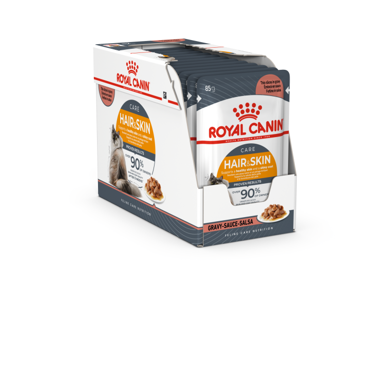 Feline Care Nutrition Hair & Skin Gravy (WET FOOD - Pouches) 12x85g